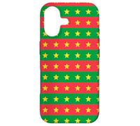 Custodia per iPhone 17 Red Green Yellow Star Burkina Faso Flag Pattern