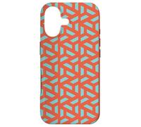 Custodia per iPhone 17 Red Orange Blue Triangle Zigzag Line Tessellation Pattern