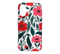 Custodia per iPhone 17 Red Poppy Botanical Bold Flowers Floreale