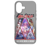 Custodia per iPhone 17 Red Sonja Poster Synthwave Redhead Epic Cyberpunk anni '80 retrò