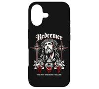 Custodia per iPhone 17 Redentore Gesù Croce Gotica Rose Sacro Cuore Giovanni 14:6