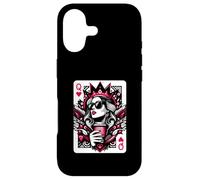 Custodia per iPhone 17 Regina Di Cuori Coffee Lover Donne Gioco D'azzardo Gambler