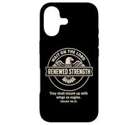 Custodia per iPhone 17 Renewed Strength Isaia 40:31 Aquila Design Christian Gift