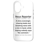 Custodia per iPhone 17 Reporter di notizie divertenti