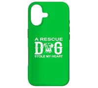 Custodia per iPhone 17 Rescue Dog ha rubato il mio cuore adozione amore