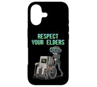 Custodia per iPhone 17 Respect Your Elders Retro Computer Gamer Girl Fun VR Gaming