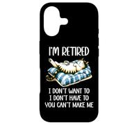Custodia per iPhone 17 Retirement Not My Problem Im Retired Dont Have To Cat Coffee