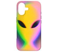 Custodia per iPhone 17 Retro Alien Aura Psychedelic Rainbow Aesthetic Cryptozoology