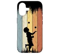 Custodia per iPhone 17 Retro anni Ottanta circo Stile giocoliere giocoliere Silhouette