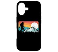 Custodia per iPhone 17 Retro Bigfoot Silhouette Rocky Mountains 80s Graphic