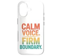 Custodia per iPhone 17 Retro Calm Voice Firm Confine Dichiarazione