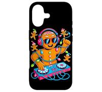 Custodia per iPhone 17 Retro Christmas House Music Gingerbread DJ Techno Rave EDM