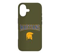 Custodia per iPhone 17 Retro College Blu Arancione Marziani Sport