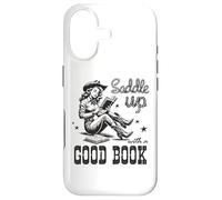 Custodia per iPhone 17 Retro Cowgirl ReadingTee Saddle Up con un buon libro western