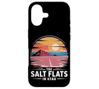 Custodia per iPhone 17 Retro Desert Sunset Vintage Sci-Fi Landscape Utah Salt Flats
