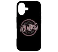 Custodia per iPhone 17 Retro Francia, francobollo I Love Paris Lover Patriotic French Sign