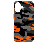 Custodia per iPhone 17 Retro Hunter Safety Orange Camo Vintage Nero Camouflage