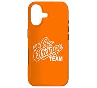 Custodia per iPhone 17 Retro LET'S GO ORANGE TEAM Varsity War Game Day Spirit Week