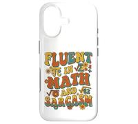 Custodia per iPhone 17 Retro Ondulato Fluente In Matematica E Sarcasmo Groovy Flower Teacher