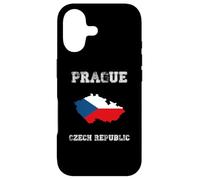 Custodia per iPhone 17 Retro Praga Repubblica Ceca Distressed Bandiera Repubblica Ceca