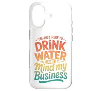 Custodia per iPhone 17 Retro Sono qui solo per bere acqua e farmi gli affari miei
