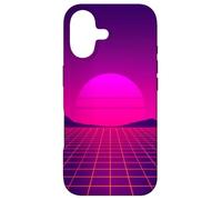 Custodia per iPhone 17 Retro Sunset Horizon Minimal Synthwave Paesaggio