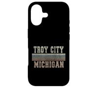 Custodia per iPhone 17 Retro Troy città Michigan