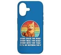 Custodia per iPhone 17 Retro Vintage Every Snack You Make Orange Tabby Cat Lover