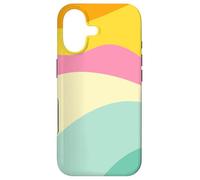 Custodia per iPhone 17 Retro Waves Swirls Pastel Rainbow Wavy Stripes 70s Aesthetic