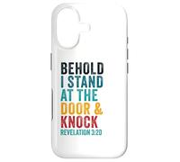 Custodia per iPhone 17 Revelation 3:20 I Stand at the Door and Knock - Jesus Quote