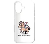 Custodia per iPhone 17 Ride Train Shine Cute Pony - Attrezzo per equitazione
