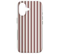 Custodia per iPhone 17 Righe Classiche Marrone Castagna
