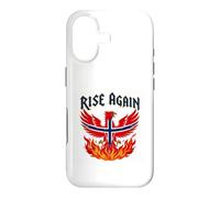 Custodia per iPhone 17 Rise Again Norvegia Bandiera Phoenix From Flames Norse Firebird