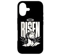 Custodia per iPhone 17 Risen Jesus Christian Resurrection Anime Manga Fede