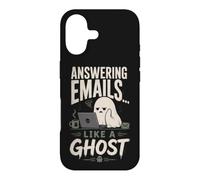 Custodia per iPhone 17 Rispondere alle e-mail come un fantasma divertente ufficio di Halloween