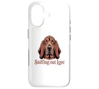 Custodia per iPhone 17 Ritratto dettagliato di Bloodhound, annusare l'amore