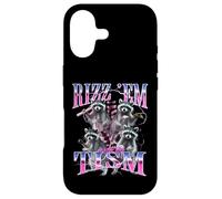 Custodia per iPhone 17 Rizz Em With The Tism Funny Autism Meme Autistic Racoon