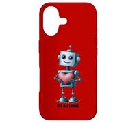 Custodia per iPhone 17 Robot con un grande cuore, grafica