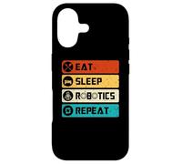 Custodia per iPhone 17 Robotics Engineer Funny Robot, Eat Sleep Robotics Repeat