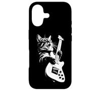 Custodia per iPhone 17 Rock Cat Playing Guitar - Funny Guitar Cat