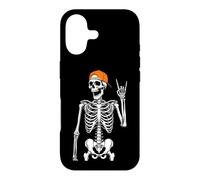 Custodia per iPhone 17 Rock On Skeleton - Divertente costume di Halloween con musica rock