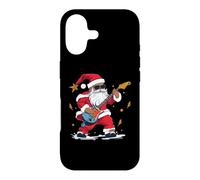 Custodia per iPhone 17 Rock & Roll Christmas - Chitarrista afro-americana di Babbo Natale