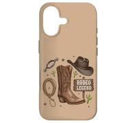 Custodia per iPhone 17 Rodeo Legend - Cappello da cowboy stile western, stile country life