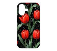 Custodia per iPhone 17 Rose rosse Midnight Darkness Fiori Floreale