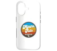 Custodia per iPhone 17 Rotondo Retro Vintage Miners Falls Area in Michigan MI Graphic