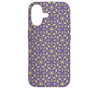 Custodia per iPhone 17 Royal Purple Yellow Triangle Circle Dots Round Art Pattern