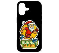 Custodia per iPhone 17 Runner Claus Running Santa Merry Christmas Race Racing Xmas
