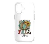 Custodia per iPhone 17 Rustic Fall Vibes Zucca Girasoli Stampa Leopardata