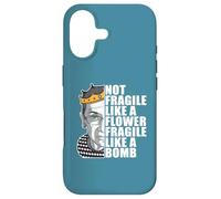 Custodia per iPhone 17 Ruth Bader Ginsburg NON FRAGILE COME IL FIORE RBG Meme SUL RETRO