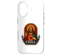 Custodia per iPhone 17 Sacro Cuore Gesù Cristo Chill Art Preghiera Icon Tee